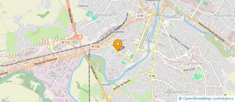 localisation de l'entreprise AUTO ECOLE THULL  CASTRES