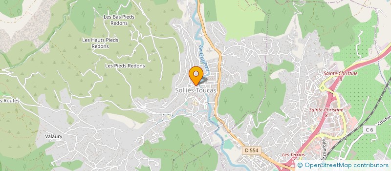 localisation de l'entreprise AUTO ECOLE TOUCAS  SOLLIES-TOUCAS