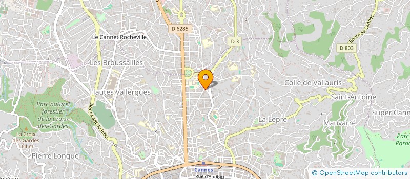 localisation de l'entreprise AUTO ECOLE VANDELLI à CANNES