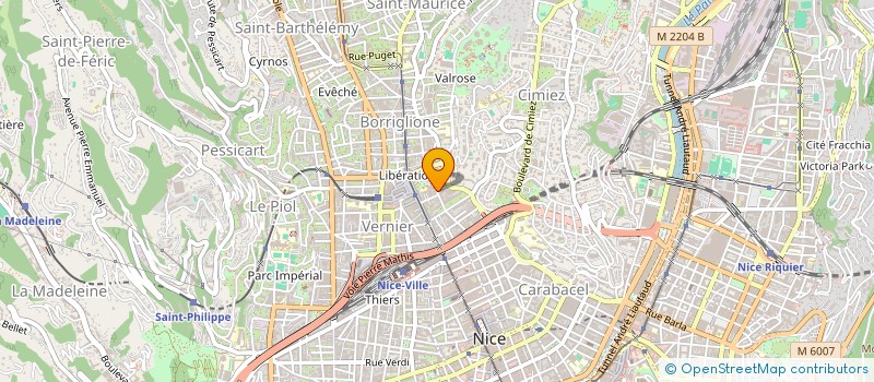 localisation de l'entreprise AUTO ECOLE VEILLON à NICE