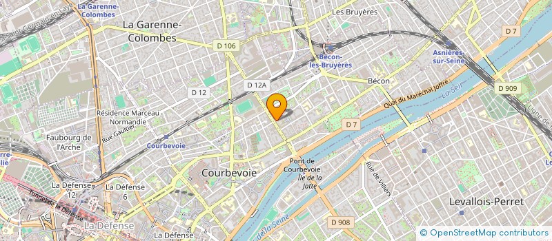 localisation de l'entreprise AUTO ECOLE VERDUN à COURBEVOIE