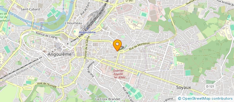 localisation de l'entreprise AUTO-ECOLE VICTOR HUGO 16 à ANGOULEME