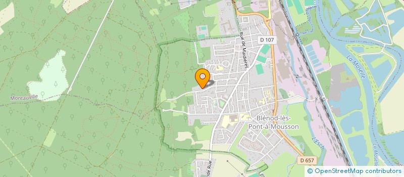 localisation de l'entreprise AUTO ECOLE VILLA  BLENOD-LES-PONT-A-MOUSSON