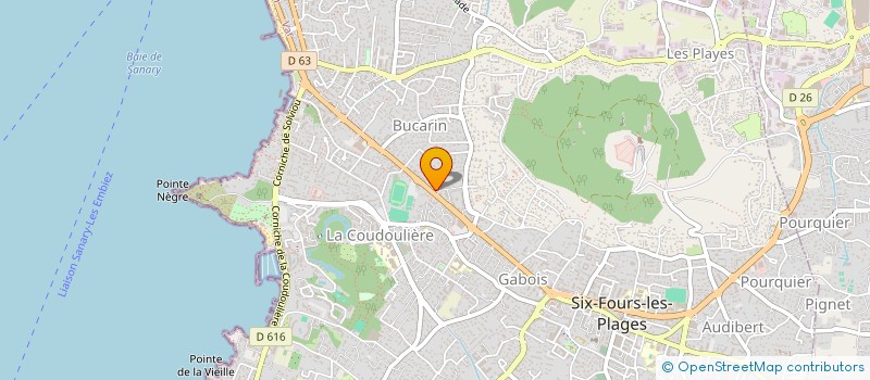 localisation de l'entreprise AUTO-ECOLE VITAMINE à SIX-FOURS-LES-PLAGES