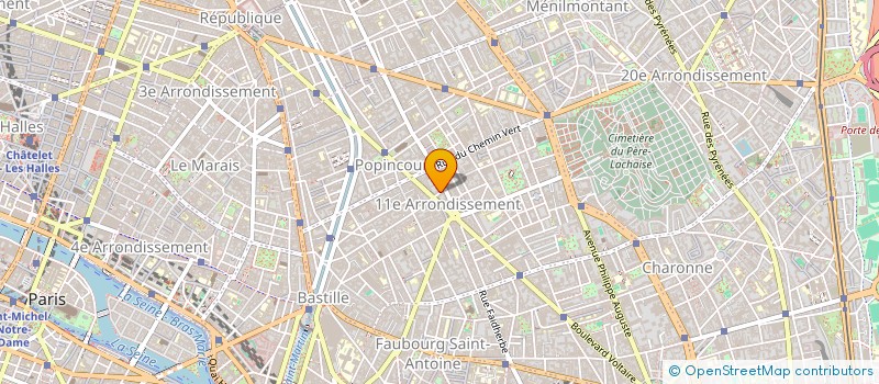 localisation de l'entreprise AUTO ECOLE VOLTAIRE  PARIS