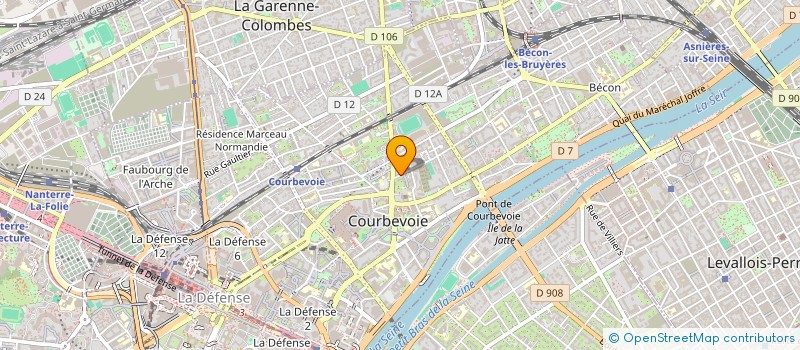 localisation de l'entreprise AUTO-ECOLE WE DRIVE à COURBEVOIE
