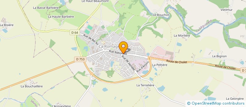 localisation de l'entreprise AUTO ECOLE WR à LA ROMAGNE