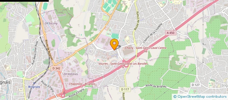 localisation de l'entreprise AUTO-ECOLES LYON SUD  SAINT-GENIS-LAVAL