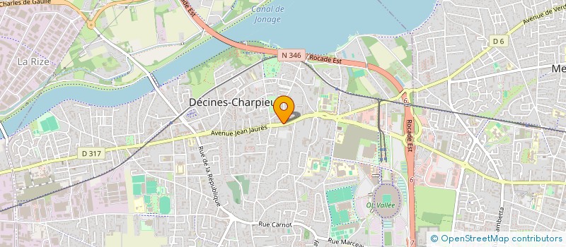 localisation de l'entreprise AUTO ELECTRICITE SERVICES  DECINES-CHARPIEU