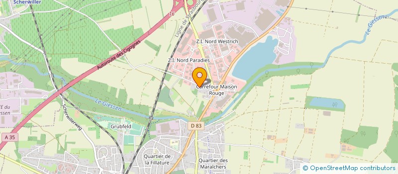 localisation de l'entreprise AUTO-ELECTRICITE VOGEL à SELESTAT