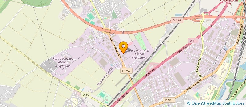 localisation de l'entreprise AUTO ELEGANCE 86  MIGNE-AUXANCES