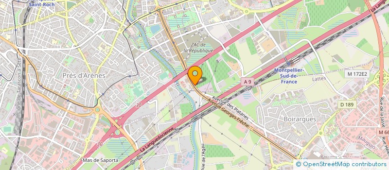 localisation de l'entreprise AUTO ELYSEE à MONTPELLIER