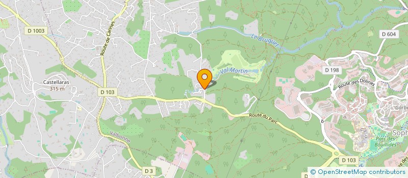 localisation de l'entreprise AUTO ET EXPERTISES SOLUTIONS  VALBONNE