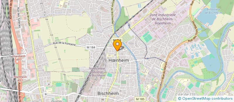 localisation de l'entreprise AUTO EVASION à HŒNHEIM