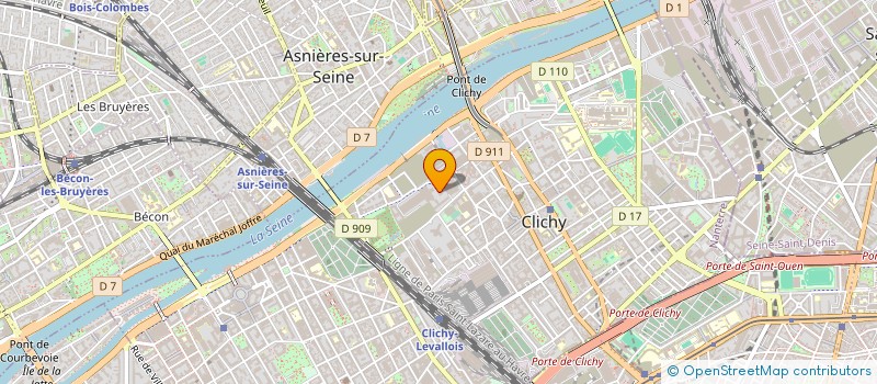 localisation de l'entreprise AUTO EVO à CLICHY