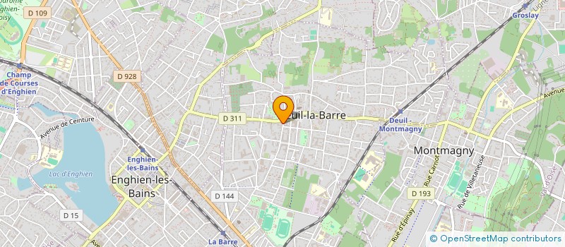 localisation de l'entreprise AUTO EVO 95 à DEUIL-LA-BARRE