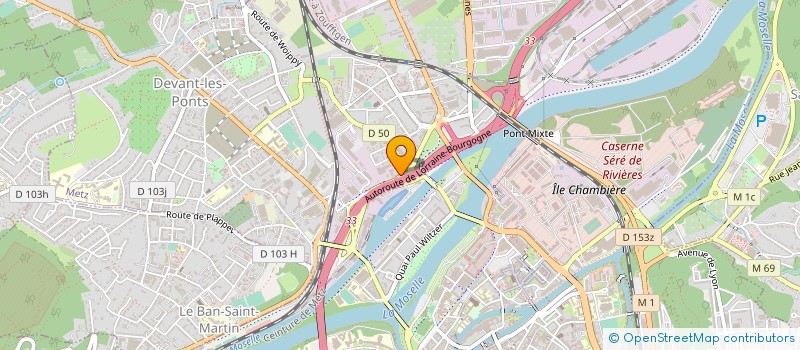 localisation de l'entreprise AUTO EVOLUTION  METZ