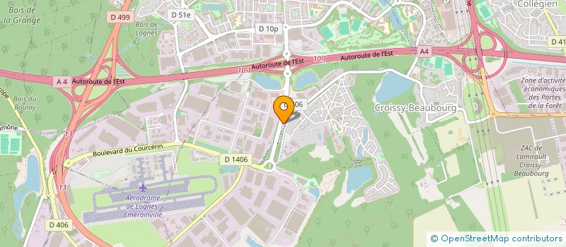 localisation de l'entreprise AUTO EXCLUSIF  CROISSY-BEAUBOURG