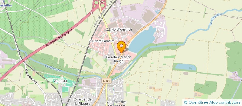 localisation de l'entreprise AUTO-EXCLUSIVE 67  SELESTAT