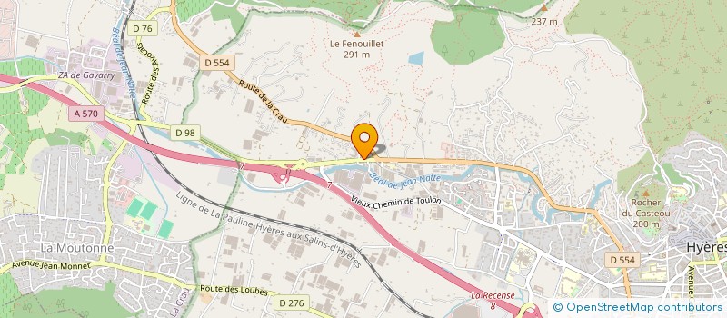 localisation de l'entreprise AUTO EXCLUSIVE SUD FRANCE  HYERES