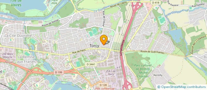 localisation de l'entreprise AUTO EXIGE  TORCY