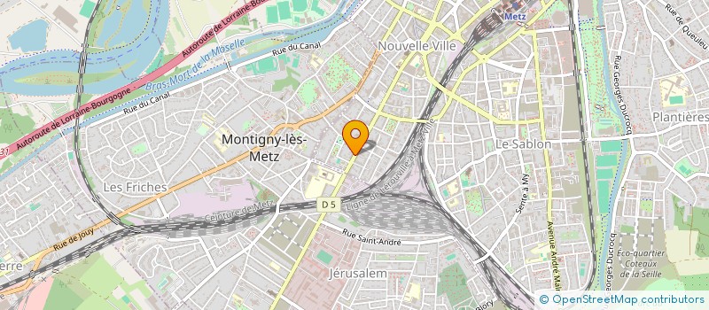 localisation de l'entreprise AUTO EXOLE XXEME CORPS à METZ