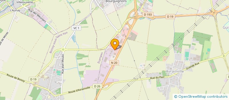 localisation de l'entreprise AUTO EXPERT BOITE  AVRAINVILLE