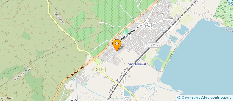 localisation de l'entreprise AUTO EXPERTISE 34  VIC-LA-GARDIOLE