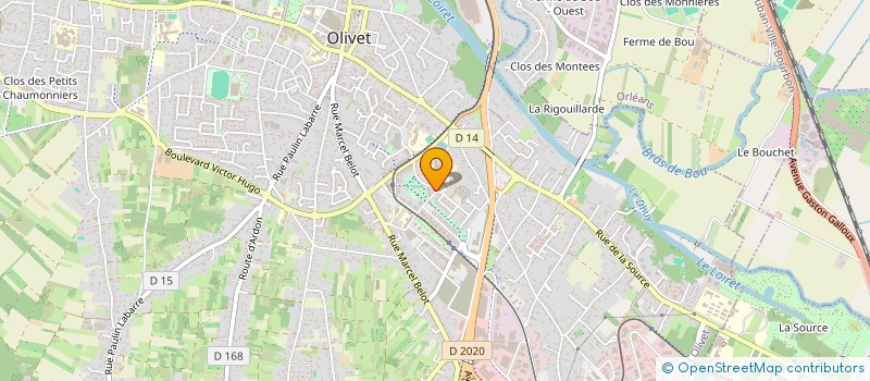 localisation de l'entreprise AUTO EXPERTISE CONSEIL à OLIVET