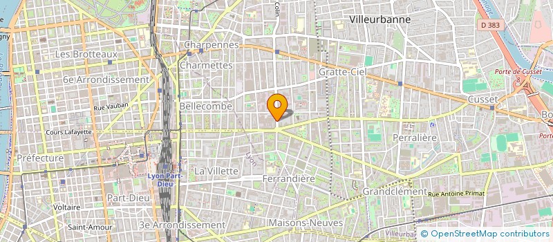 localisation de l'entreprise AUTO EXPORT 69  VILLEURBANNE