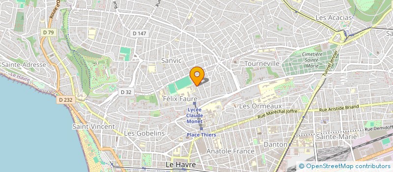 localisation de l'entreprise AUTO EXPRESS 76 à LE HAVRE