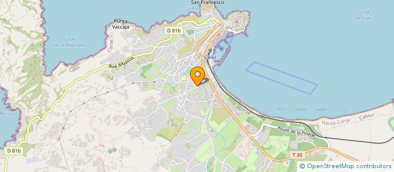localisation de l'entreprise AUTO EXPRESS CORSE à CALVI