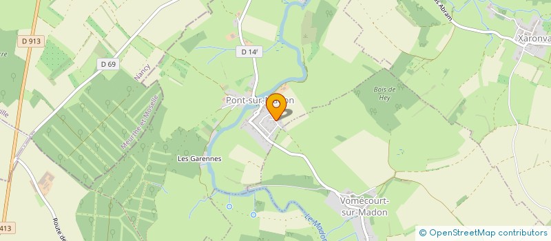 localisation de l'entreprise AUTO FERMETURES  PONT-SUR-MADON