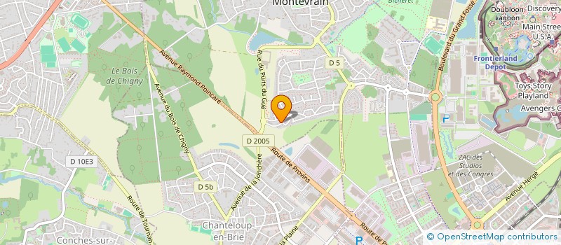 localisation de l'entreprise AUTO FERRIERES  MONTEVRAIN