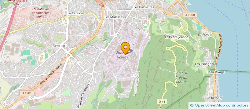 localisation de l'entreprise AUTO FLEX à ANNECY