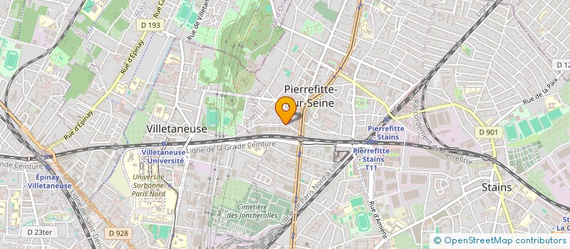 localisation de l'entreprise AUTO FM à PIERREFITTE-SUR-SEINE