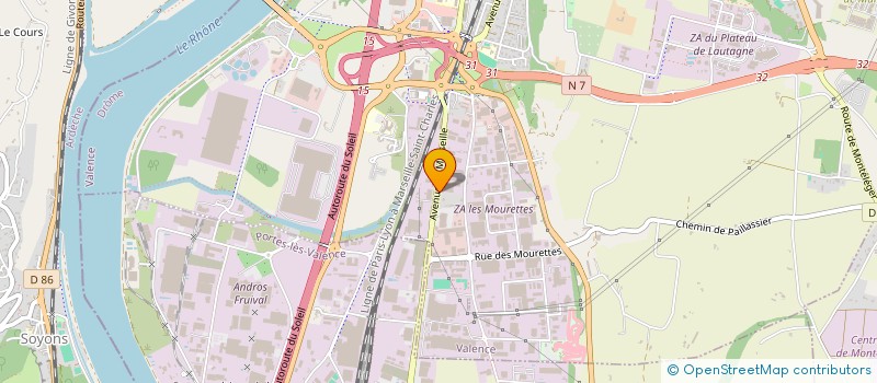 localisation de l'entreprise AUTO FORUM  VALENCE