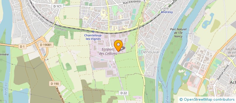 localisation de l'entreprise AUTO FRANCE PARTS à CHANTELOUP-LES-VIGNES
