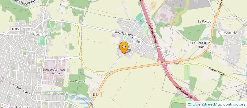 localisation de l'entreprise AUTO FRANCILIENNE à LE PIN