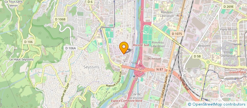 localisation de l'entreprise AUTO GEO SERVICES à SEYSSINS
