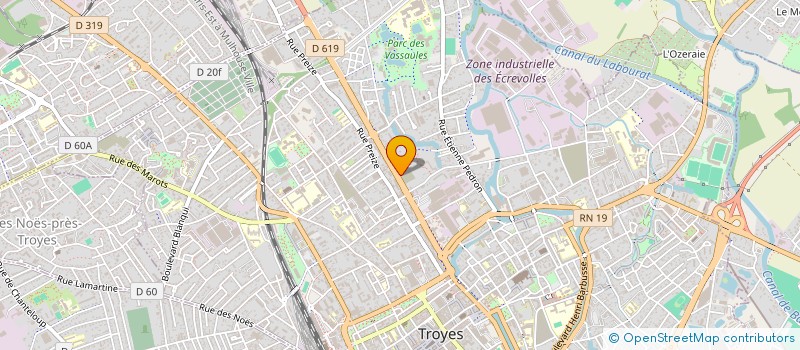 localisation de l'entreprise AUTO GESTION à TROYES