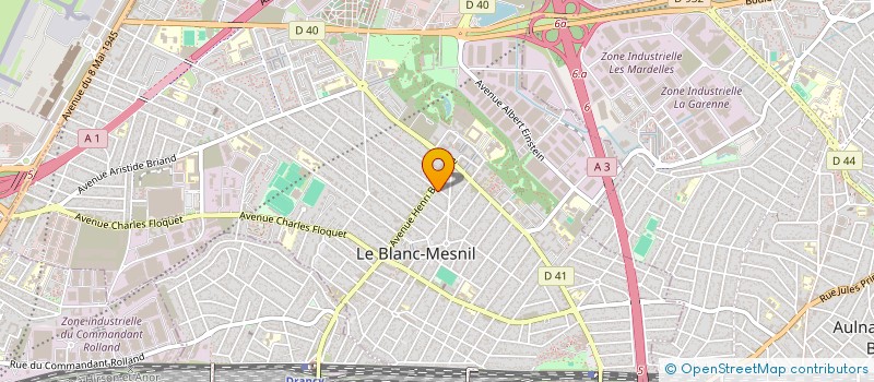 localisation de l'entreprise AUTO GIANI à LE BLANC-MESNIL