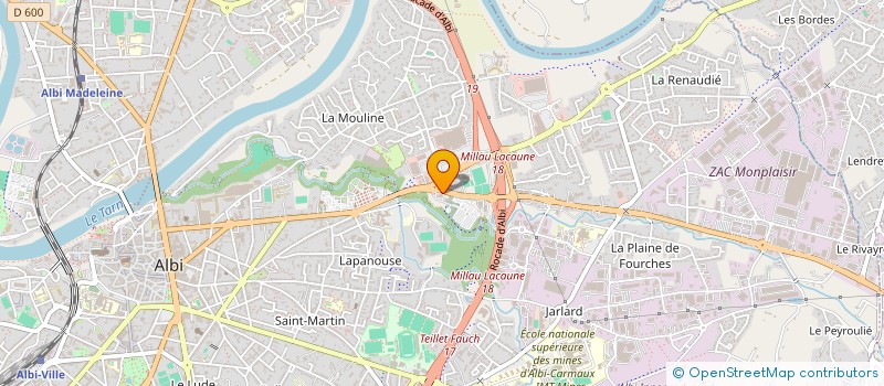 localisation de l'entreprise AUTO GITA  ALBI