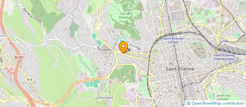 localisation de l'entreprise AUTO GLASS+  SAINT-ETIENNE
