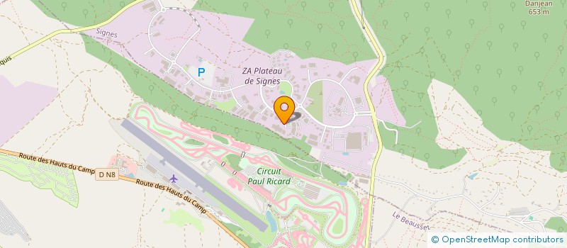 localisation de l'entreprise AUTO GP 83  SIGNES