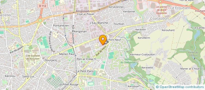 localisation de l'entreprise AUTO GR à BREST