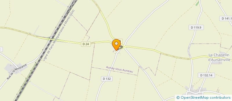 localisation de l'entreprise AUTO GRANGE à AUNAY-SOUS-AUNEAU