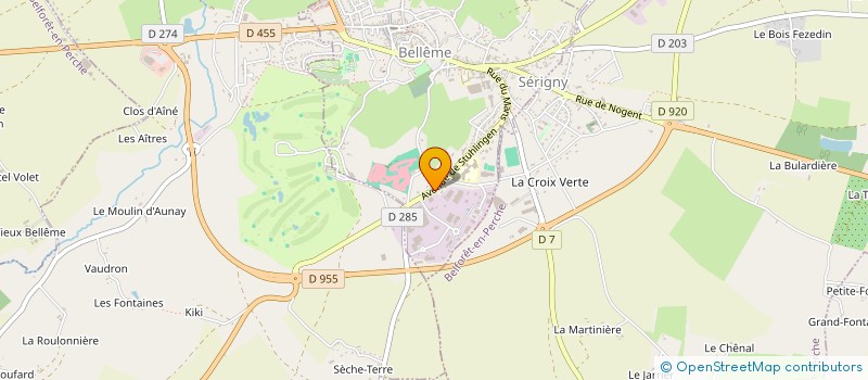 localisation de l'entreprise AUTO GREEN SPORT à BELLEME