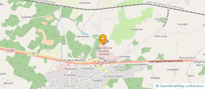 localisation de l'entreprise AUTO GUINEE EXPORT (A.G.E) à PLOEREN
