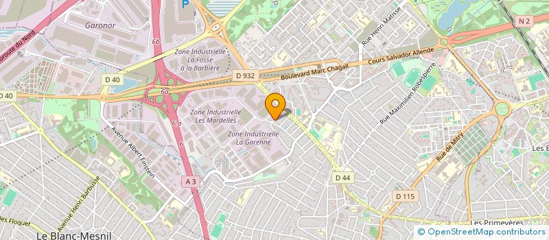 localisation de l'entreprise AUTO GUY DEPANNAGE  AULNAY-SOUS-BOIS